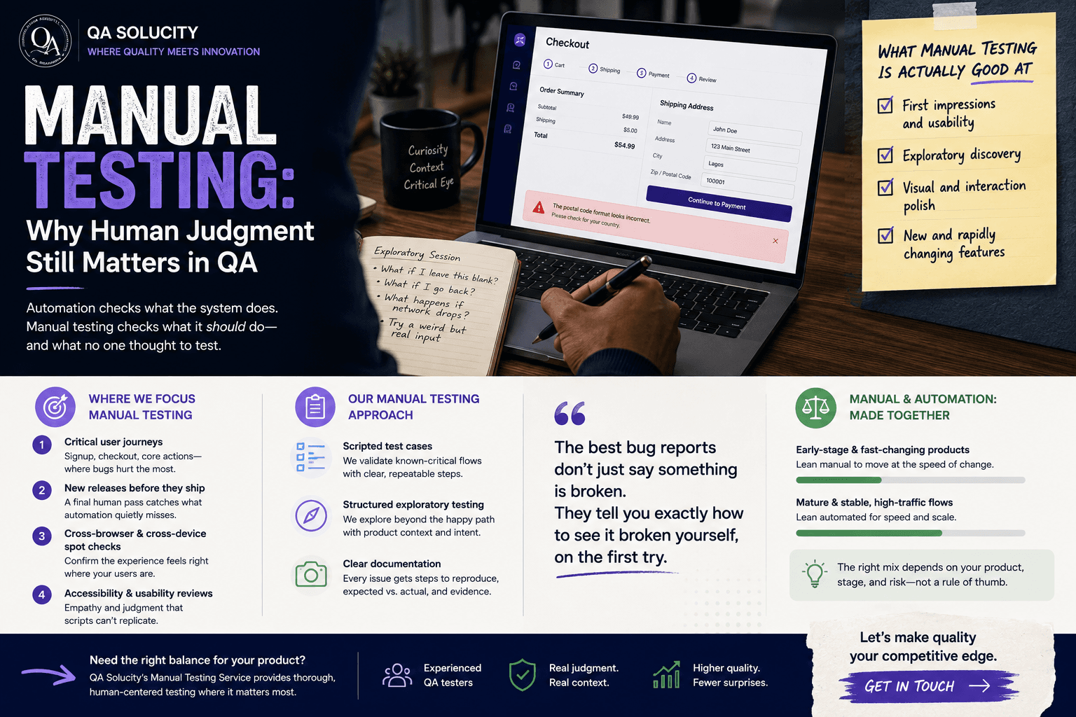 Manual Testing: Why Human Judgment Still Matters in QA